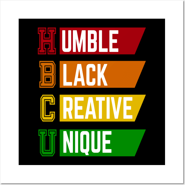 HBCU Grad Alumni Acronym Wall Art by blackartmattersshop